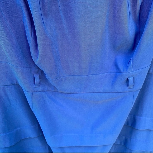 Elegant Blue Sleeveless Dress - Picture 6 of 13